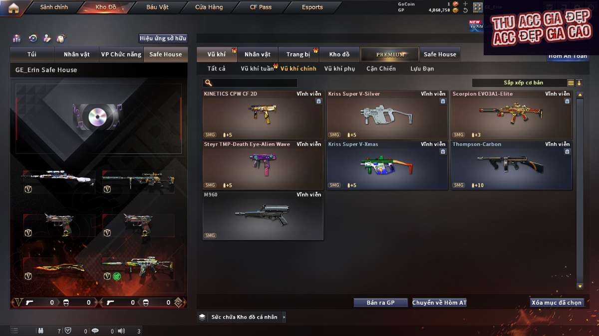 shop acc cf uy tin gia re